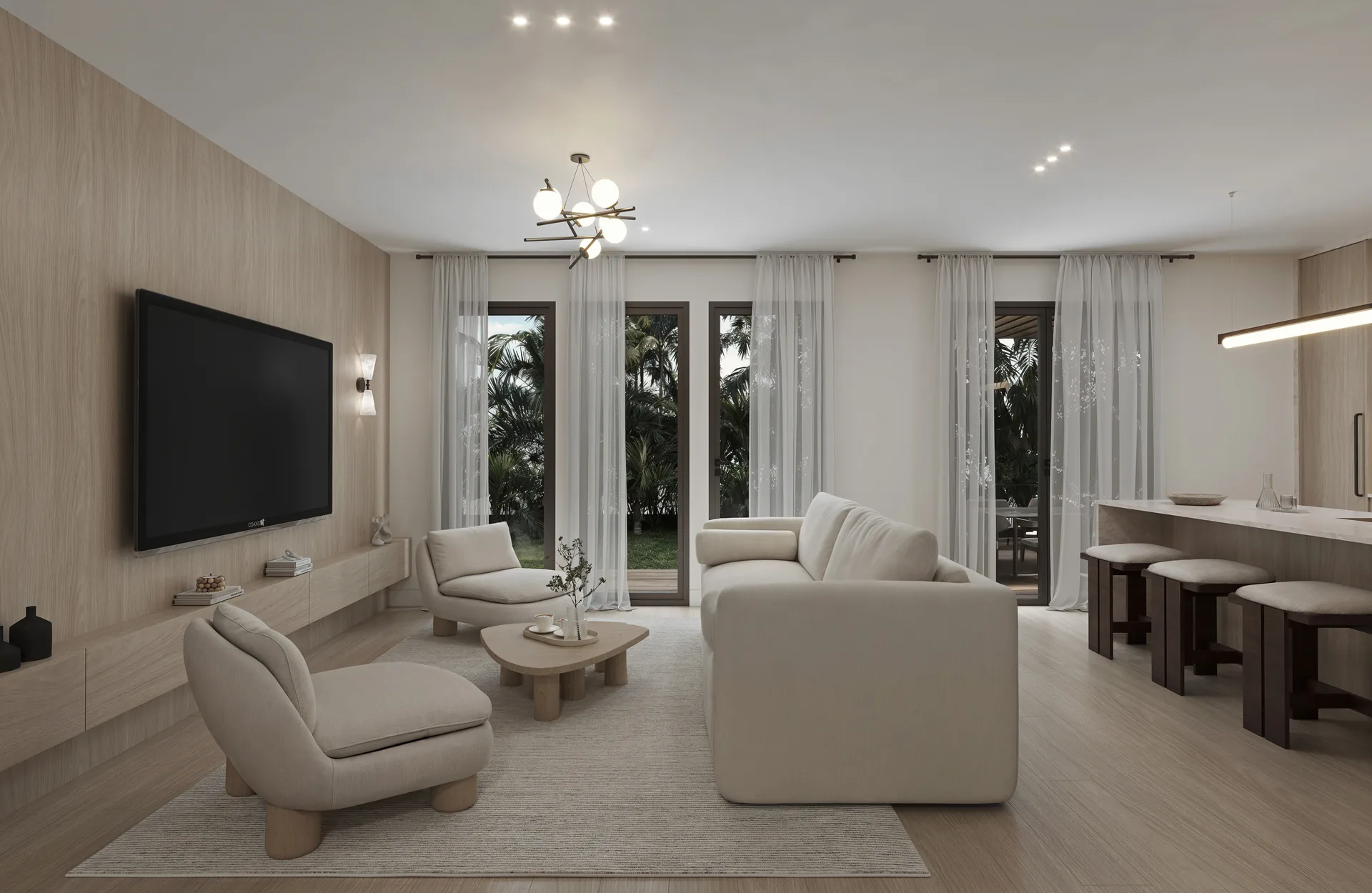 9148 Carlyle living room detail