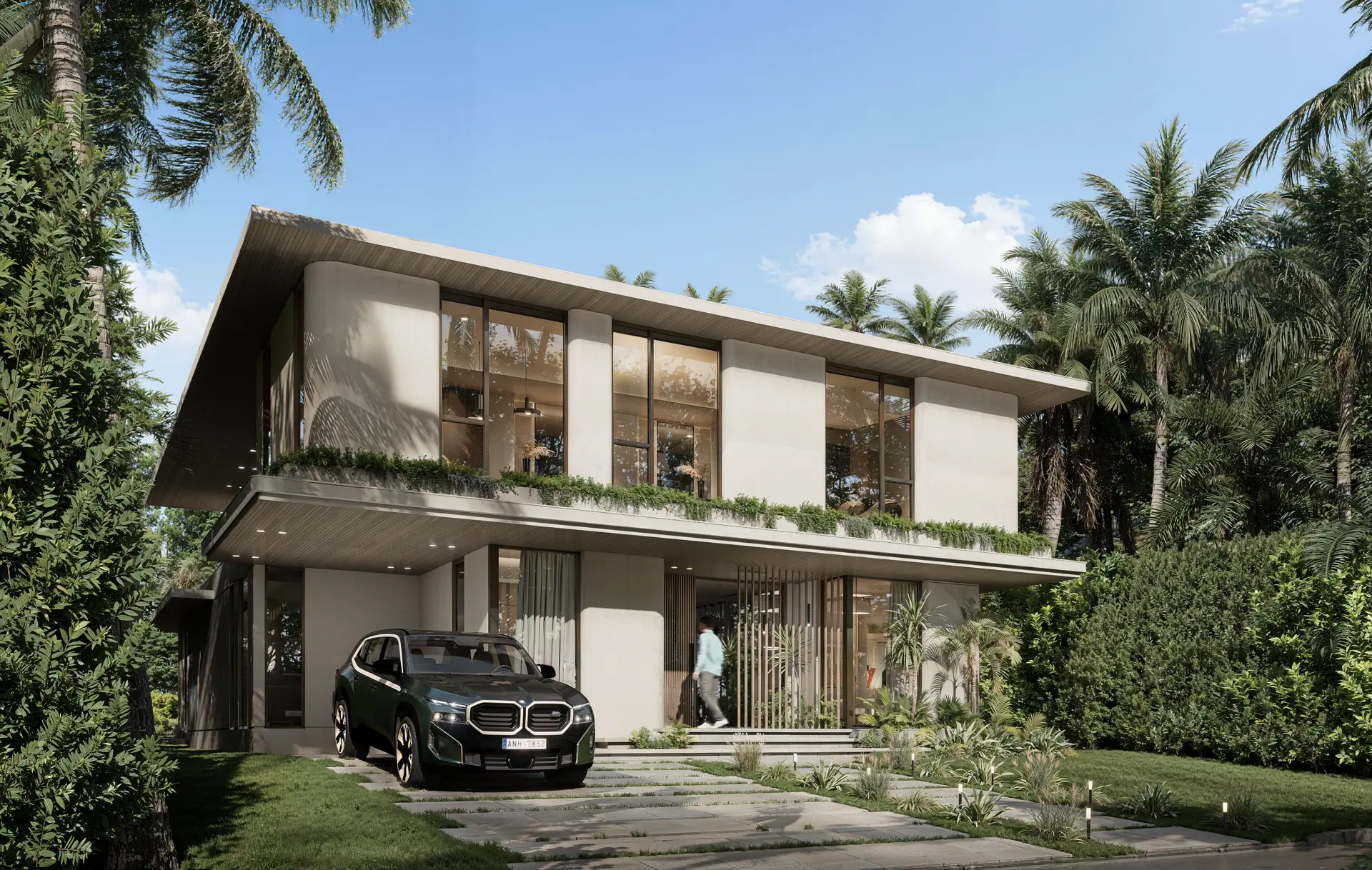 845 Fairway front elevation from the garden